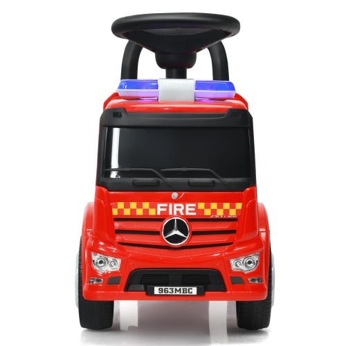 Topbuy Kids Ride On Car Fire Engine Licensed Mercedes Benz Scooter w/ Storage Space Indoor & Outdoor Use
