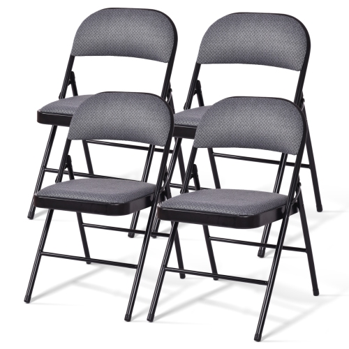 Topbuy Fabric Padded Folding Chair Portable Pack of 4 Best Buy Canada