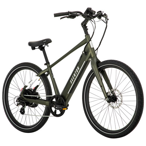 Aventon Pace 500.3 500 W Step-Over Electric City Bike with up to 96km Battery Range - Large - Green