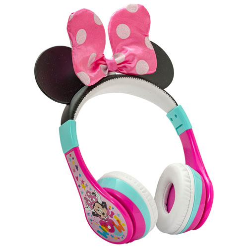 KIDdesigns Minnie Mouse Over-Ear Bluetooth Kids Headphones - Multi