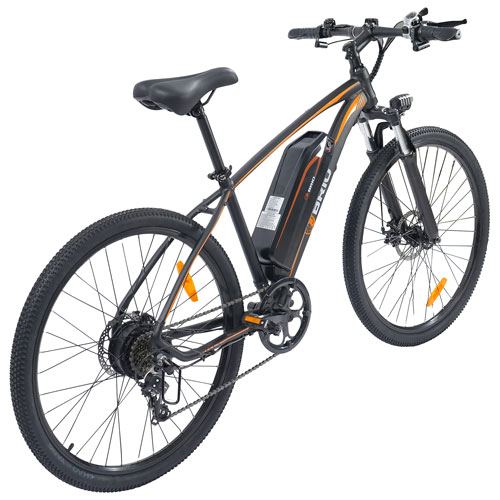 Gyrocopters Brio 350W Electric Mountain Bike with up to 60km Battery Range - Black - Only at Best Buy