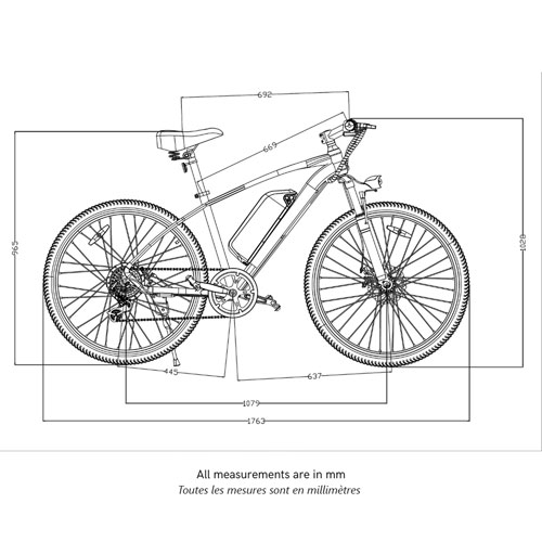 Gyrocopters Brio 350W Electric Mountain Bike with up to 60km Battery Range - Black - Only at Best Buy