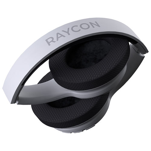 Casque d'écoute Bluetooth à suppression du bruit The Fitness de Raycon - Blanc