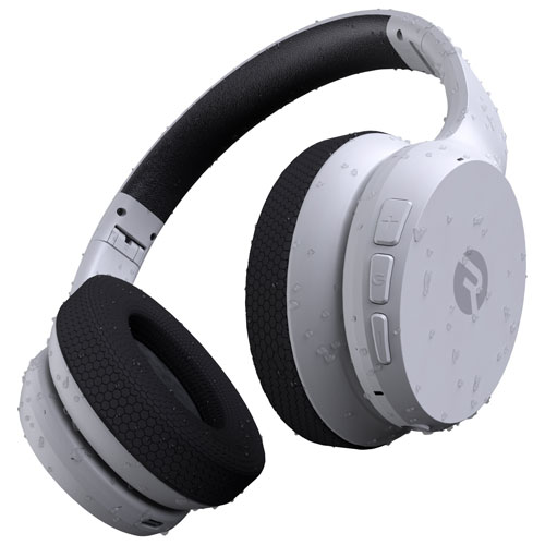 Casque d'écoute Bluetooth à suppression du bruit The Fitness de Raycon - Blanc