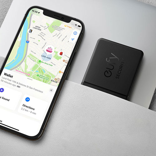 eufy Smarttrack Link Bluetooth Tracker Card - 1 Pack - Black