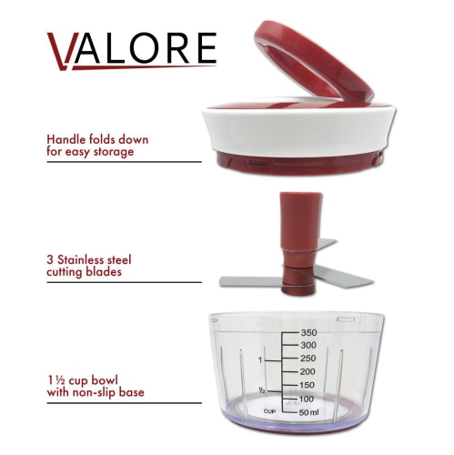 Food Chopper 400 ml Pull String VTF1202