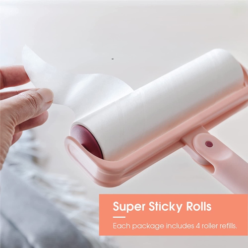Useful Co Extendable Lint Roller - 16cm to 110cm, 1 Lint Roller + 4 Refills for Clothes and Pet Hair Removal, Washable and Reusable with Super Sticky