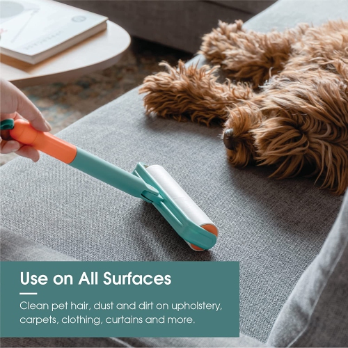 Useful Co Extendable Lint Roller - 16cm to 110cm, 1 Lint Roller + 4 Refills for Clothes and Pet Hair Removal, Washable and Reusable with Super Sticky
