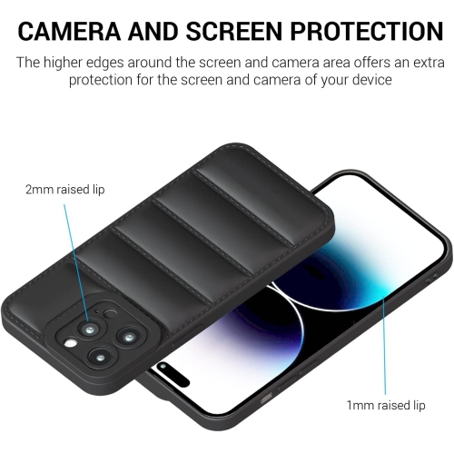 TEDLIN Puffer Jacket Coat Design Soft Shockproof Case Cover for Apple iPhone 14 Pro Max - Free Shipping