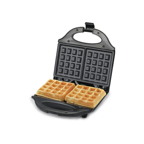 Commercial Chef Waffle Maker, Nonstick Mini Waffle Maker, Easy-to-Clean Electric Waffle Iron for Breakfast Waffles with Cool Touch Housing & Power on