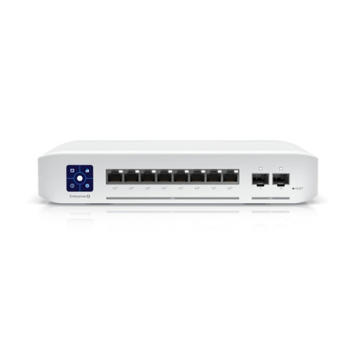 Ubiquiti UniFi 8-port Enterprise Switch with 8 2.5 RJ45 Ports and 2 10G SFP+ Ports - White