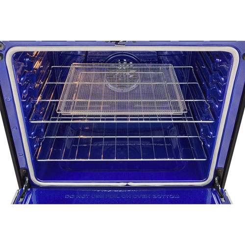 Cuisinière à induction encastrable à 5 éléments avec convection véritable et friture à l'air 6,3 pi³ 30 po de LG - Inox