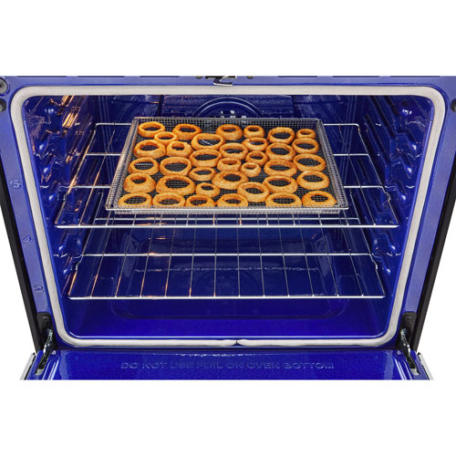 Cuisinière à induction encastrable à 5 éléments avec convection véritable et friture à l'air 6,3 pi³ 30 po de LG - Inox