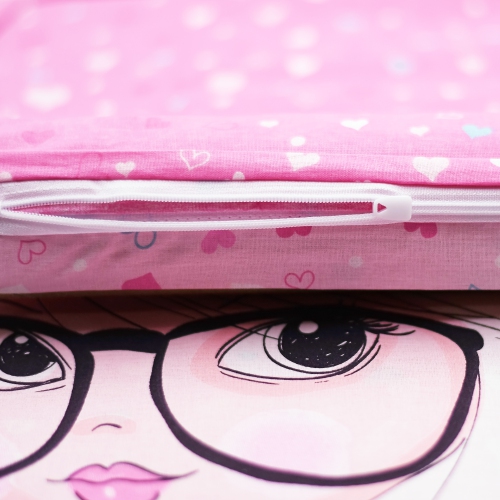 SUSSEXHOME Pink Paris Duvet Cover Set, Full Size Duvet Cover, 1 Duvet Cover, 1 Fitted Sheet and 2 Pillowcases, Iron Safe, Hypoallergenic, Breathable