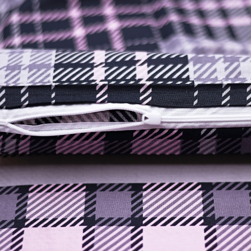 SUSSEXHOME Sports in Blush Gray Duvet Cover Set Pink, Full Size Duvet Cover, 1 Duvet Cover, 1 Fitted Sheet and 2 Pillowcases, Iron Safe,