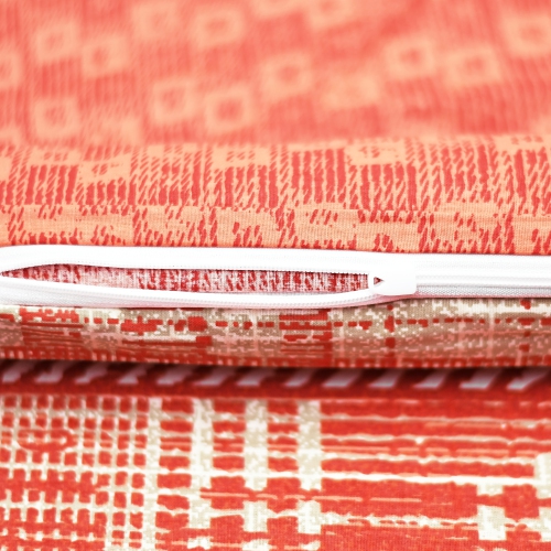 SUSSEXHOME Orange in West Duvet Cover Set, Turkish Cotton Queen Size Duvet Cover Set, 1 Duvet Cover, 1 Fitted Sheet and 2 Pillowcases, Hypoallergenic