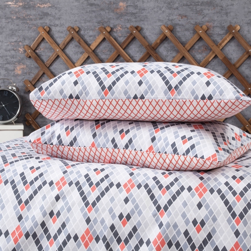 SUSSEXHOME Orange Paradise Duvet Cover Set Orange, Queen Size Duvet Cover, 1 Duvet Cover, 1 Fitted Sheet and 2 Pillowcases, Iron Safe,