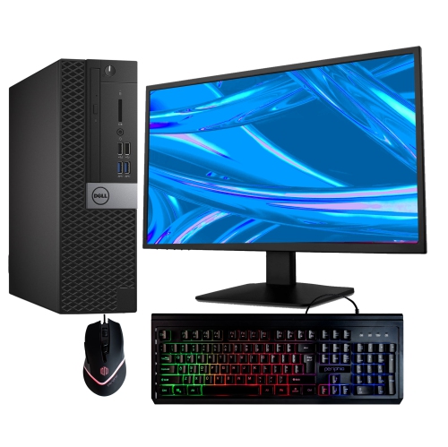 Refurbished - Dell Optiplex 5050 Desktop Computer | Quad Core Intel i5 (3.2) | 16GB DDR4 RAM | 500GB SSD | Windows 10 Professional | 22in LCD Monitor
