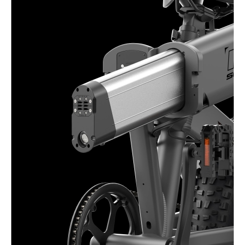 Vélo électrique pliable HIMO Z20 - Blanc, portée jusqu'à 80 KM, système de transmission Shimano à 6 vitesses, batterie amovible 36&nbsp;V/10,5Ah,