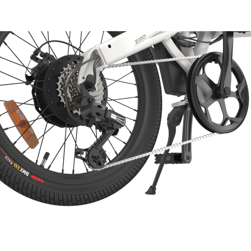 Vélo électrique pliable HIMO Z20 - Blanc, portée jusqu'à 80 KM, système de transmission Shimano à 6 vitesses, batterie amovible 36&nbsp;V/10,5Ah,