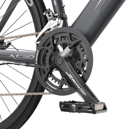 Vélo électrique HIMO de C30R 27,5 po - Gris autonomie jusqu'à 120 KM, batterie amovible 36&nbsp;V/10Ah, système de transmission Shimano à 9 vitesses,