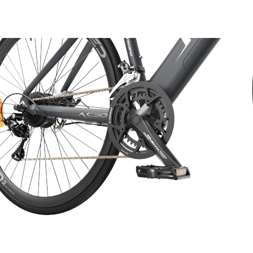 Vélo électrique HIMO de C30R 27,5 po - Gris autonomie jusqu'à 120 KM, batterie amovible 36&nbsp;V/10Ah, système de transmission Shimano à 9 vitesses,