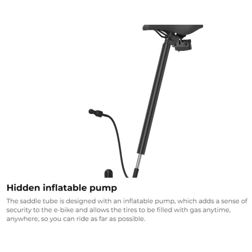 HIMO ZB20 Folding E-bike - Grey Color, Range up to 80 KM, 6-Speed Shimano Transmission, 4" Fat Tire, 3 level pedal assist, 48V/10Ah Battery, HD LCD