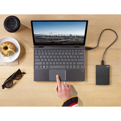 Seagate One Touch 2TB USB 3.0 Portable External Hard Drive - Black