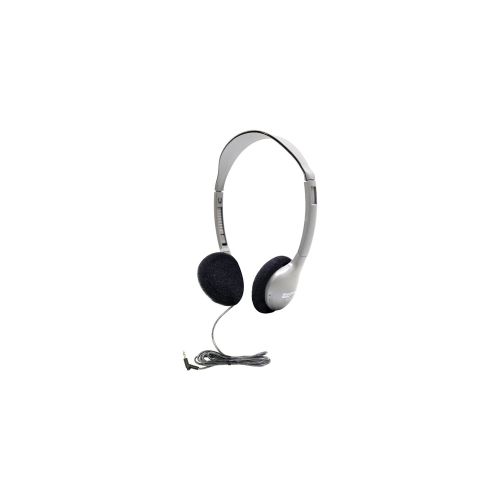 HamiltonBuhl - Headphones On-Ear with vol Control Dura-Cord Silver 3.5mm