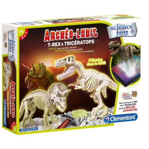 Clementoni - Archeo-Ludic T-Rex-Triceratops