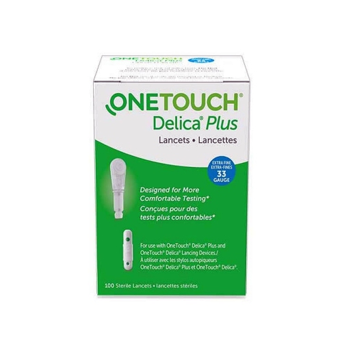 ONETOUCH - DELICA PLUS Lancets 33G 100'S