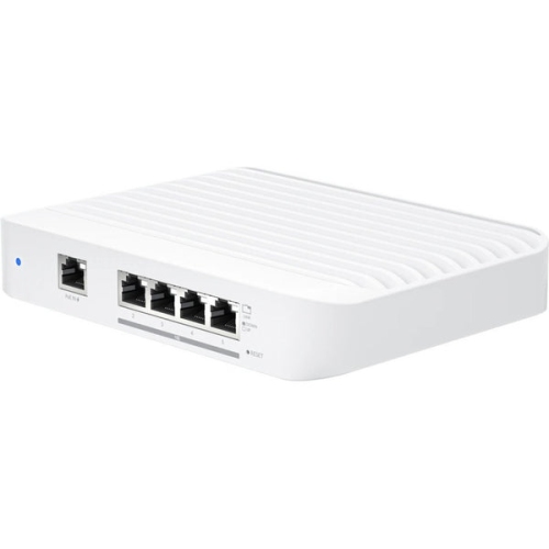 UBIQUITI  Unifi Switch Flex Xg Layer 2 Switch With 4 X 10GBe Rj45 Ports And 1 X GBe, Poe+ Rj45 Input - White