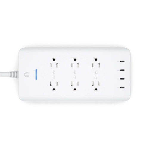 Ubiquiti UniFi SmartPower 6-outlet Power Strip with 4 USB-C Ports - White