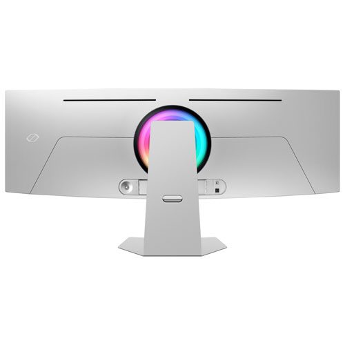 Samsung Odyssey OLED G9 49" QHD 240Hz 0.03ms GTG Curved OLED G-Sync FreeSync Smart Monitor (LS49CG954SNXZA) – Silver
