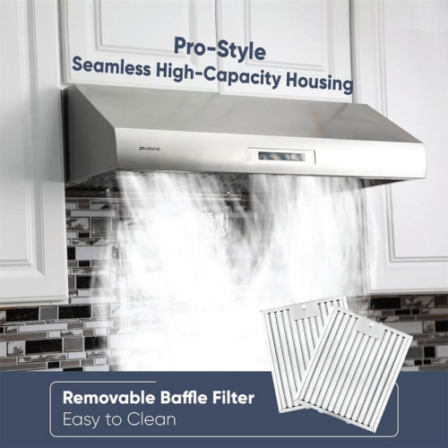 Pacific PR830BS Under Cabinet Eco Pro Range Hood