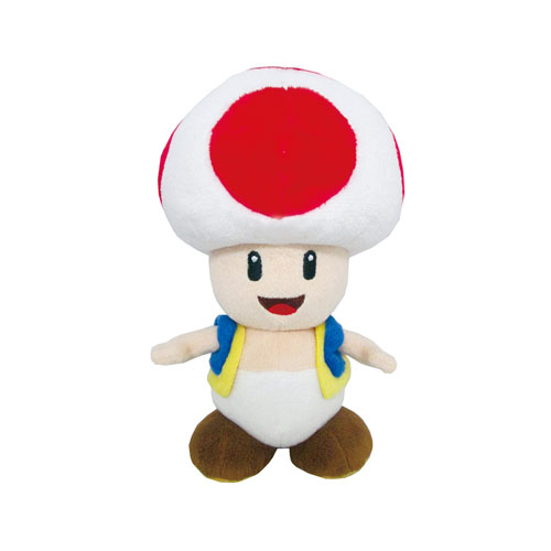 Little Buddies Super Mario Bros Red Toad Plush