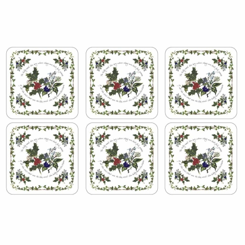 PIMPERNEL HOLLY & IVY COASTERS 4X4" S/6 Best Buy Canada