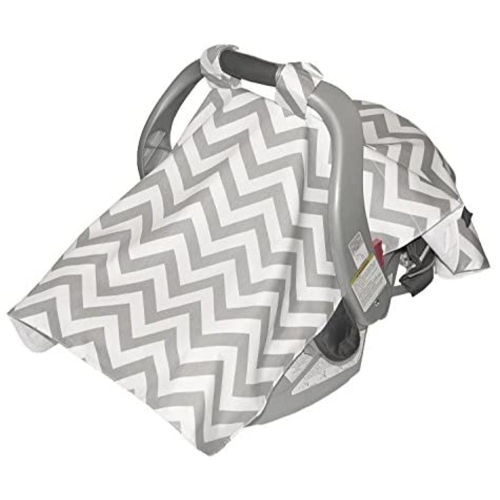 Jolly Jumper - Infant Car Seat Veil, Grey/White