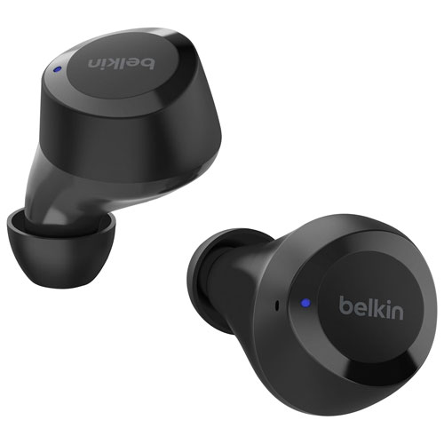 Écouteurs boutons 100 % sans fil SoundForm Bolt de Belkin - Noir