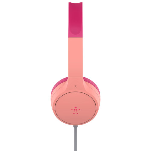 Casque d'écoute avec fil pour enfants SoundForm Mini de Belkin - Rose