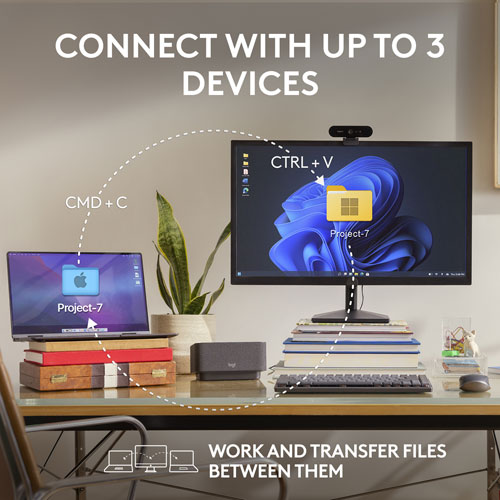 Souris sans fil compacte Darkfield MX Anywhere 3S de Logitech avec boutons programmables