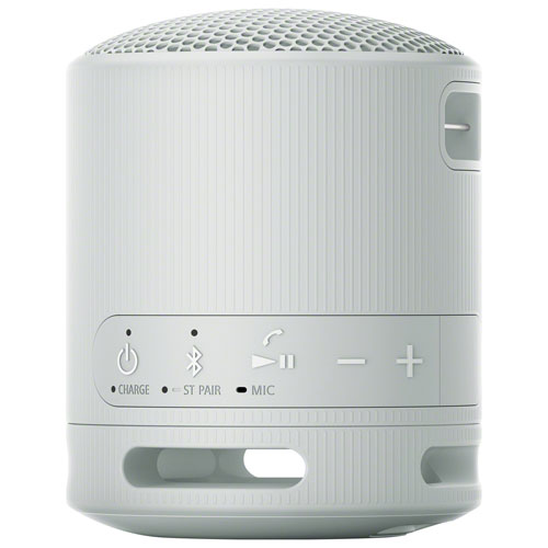 Haut-parleur sans fil Bluetooth étanche SRS-XB100 de Sony - Gris pâle