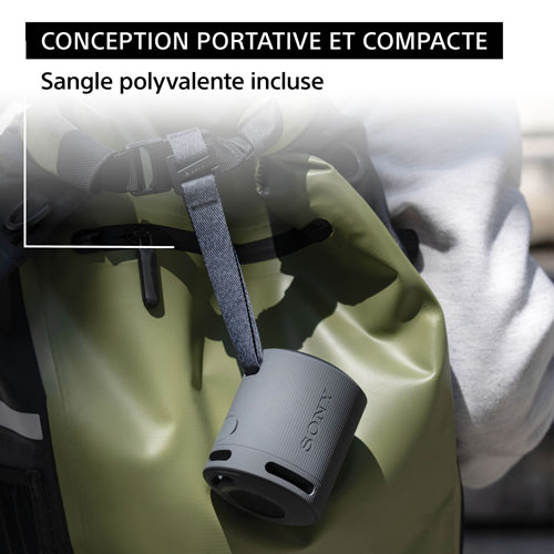 Haut-parleur sans fil Bluetooth étanche SRS-XB100 de Sony - Bleu