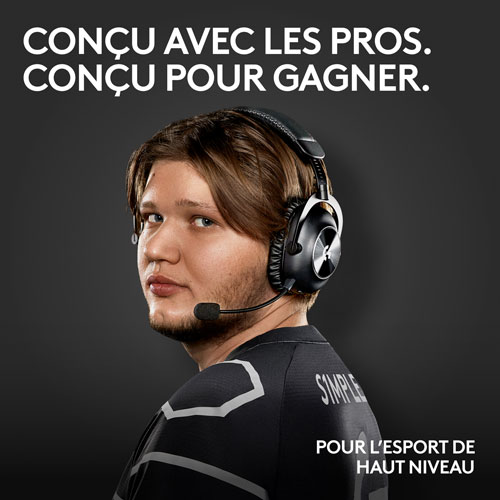Casque de jeu sans fil G PRO X 2 LIGHTSPEED de Logitech - Noir