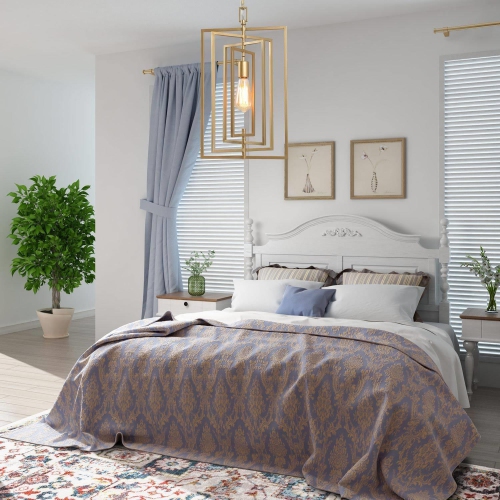 Modern Gold Kitchen Pendant Light, 1-Light Geometric Industrial Dining Room Chandelier