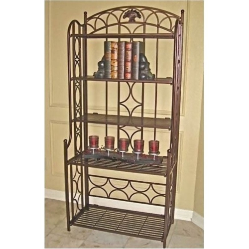 Bowery Hill Iron Baker's Rack in Bronze