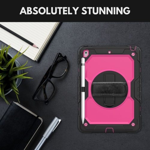 Navor 10.2" Shockproof Rugged Protective iPad Cover with Pen Holder - Compatible with iPad 9th/8th/7th Generation Heavy Duty Cases with Screen