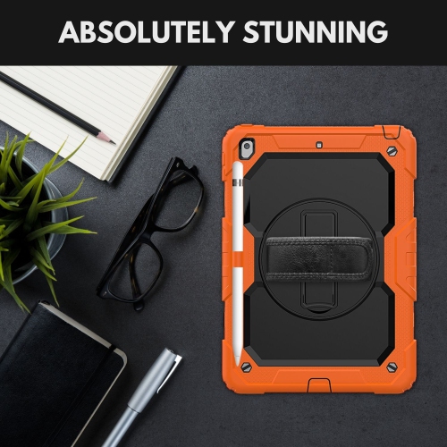 Navor 10.2" Full Body Shockproof Rugged Protective iPad Cover with Pen Holder - for iPad 9th/8th/7th Gen Heavy Duty Cases with Screen Protector