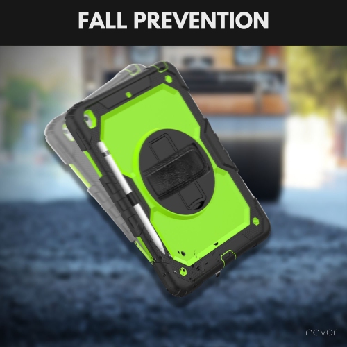 Navor 10.2" Full Body Shockproof Rugged Protective iPad Cover with Pen Holder - for iPad 9th/8th/7th Gen Heavy Duty Cases with Screen Protector