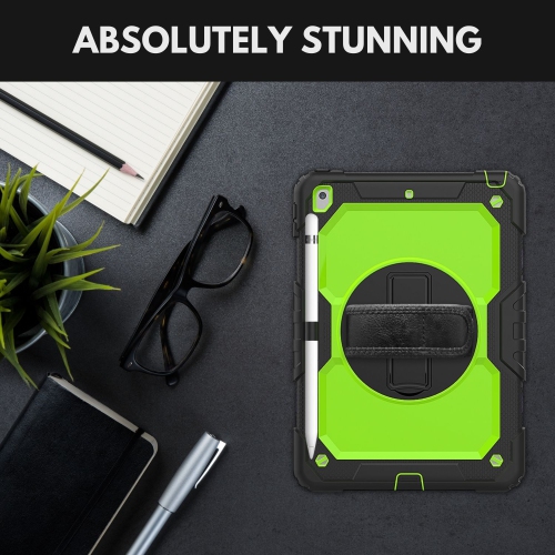 Navor 10.2" Full Body Shockproof Rugged Protective iPad Cover with Pen Holder - for iPad 9th/8th/7th Gen Heavy Duty Cases with Screen Protector